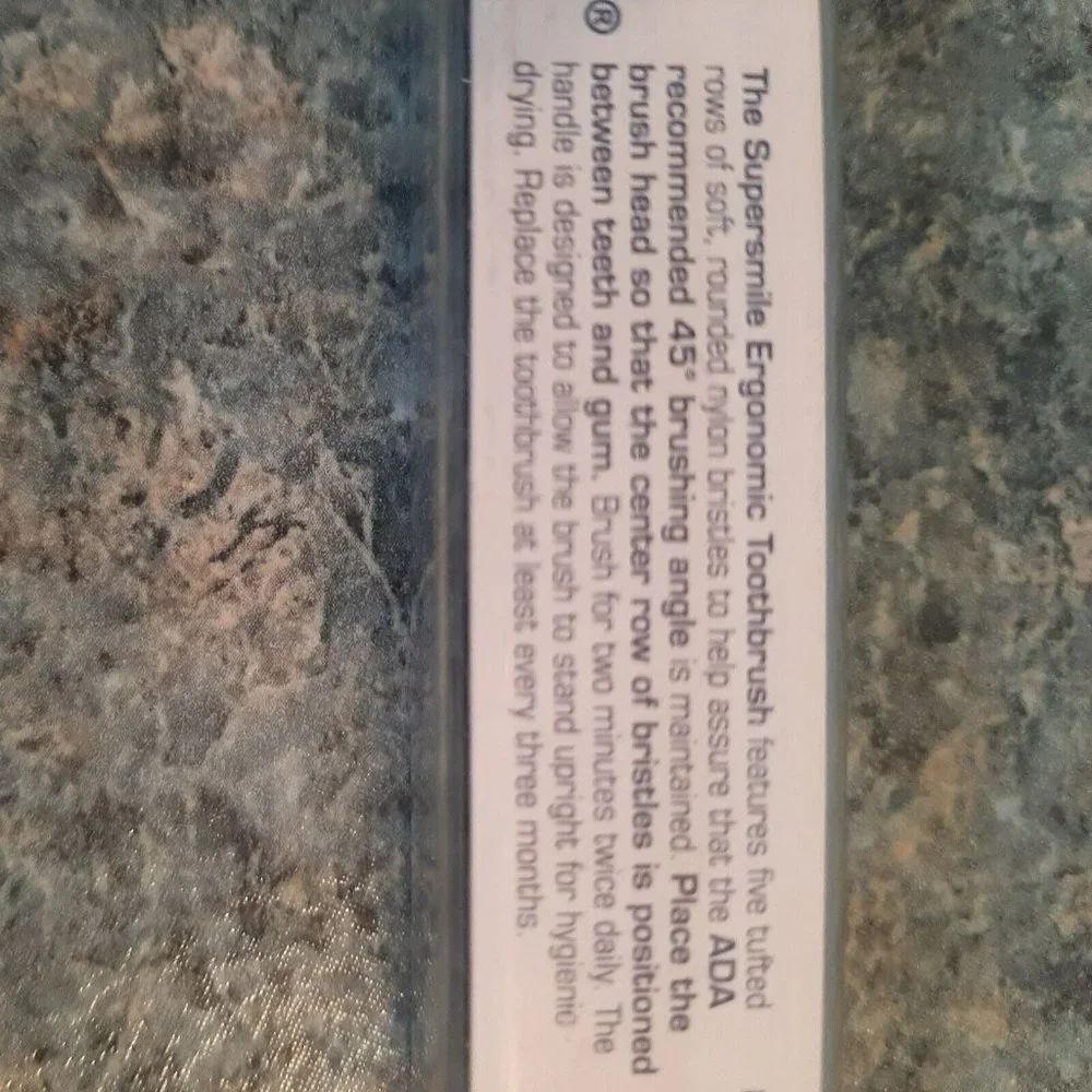 Supersmile Toothbrush Unopened Ergonomic Design for a 45 degree angle